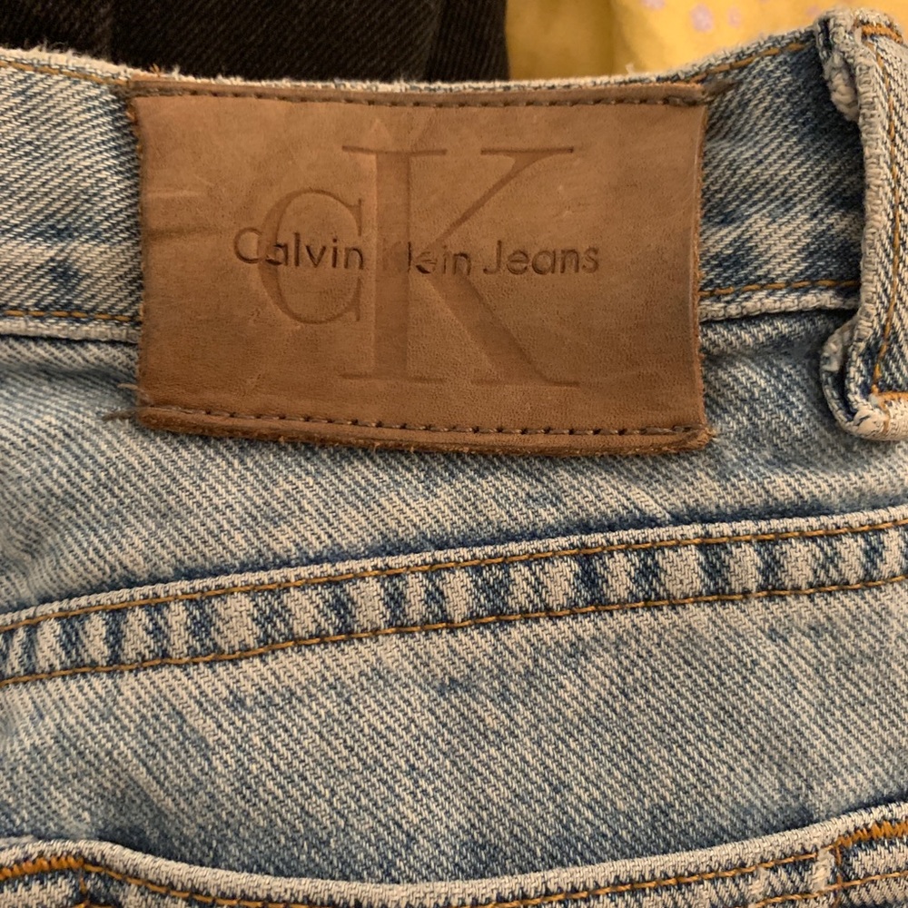 calvin klein flare legged jeans